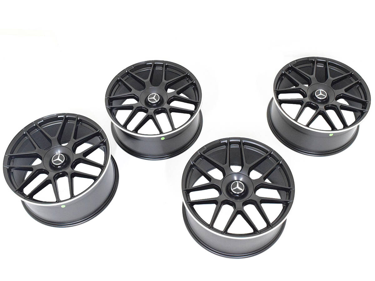 W222 W223 20インチ アルミ ホイール 4本 1台分 マットブラック 8.5J 9.5J 5H 112 66.6 S11M ベンツ Sクラス 等 カスタム 足回り 補修拍卖