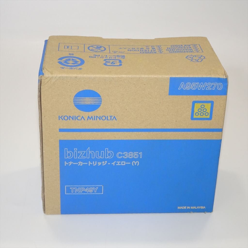 ★純正 KONICA MINOLTA コニカミノルタ トナー TNP49Y イエローBizhub C3851 NO.5620拍卖