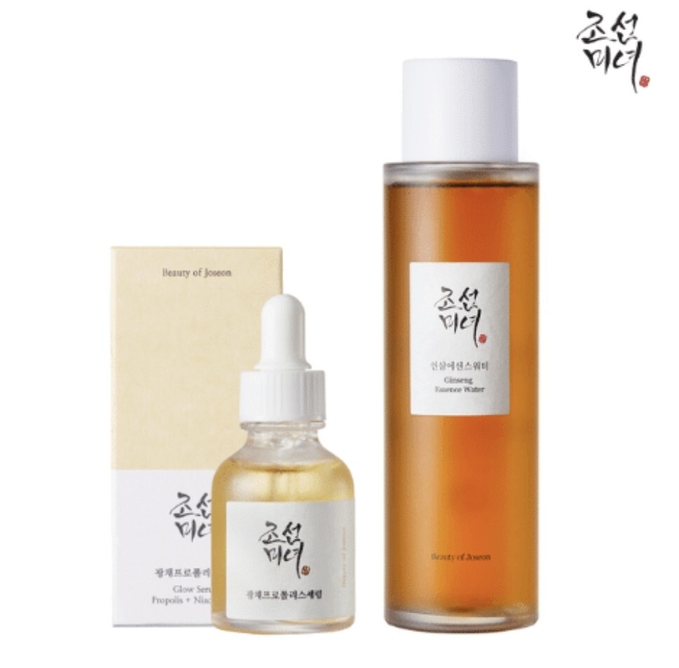 新品 朝鮮美女 ジョセン美女 人参エッセンスウォーター 化粧水 美容液 グローセラム プロポリス+ナイアシンアミド 韓国コスメ拍卖