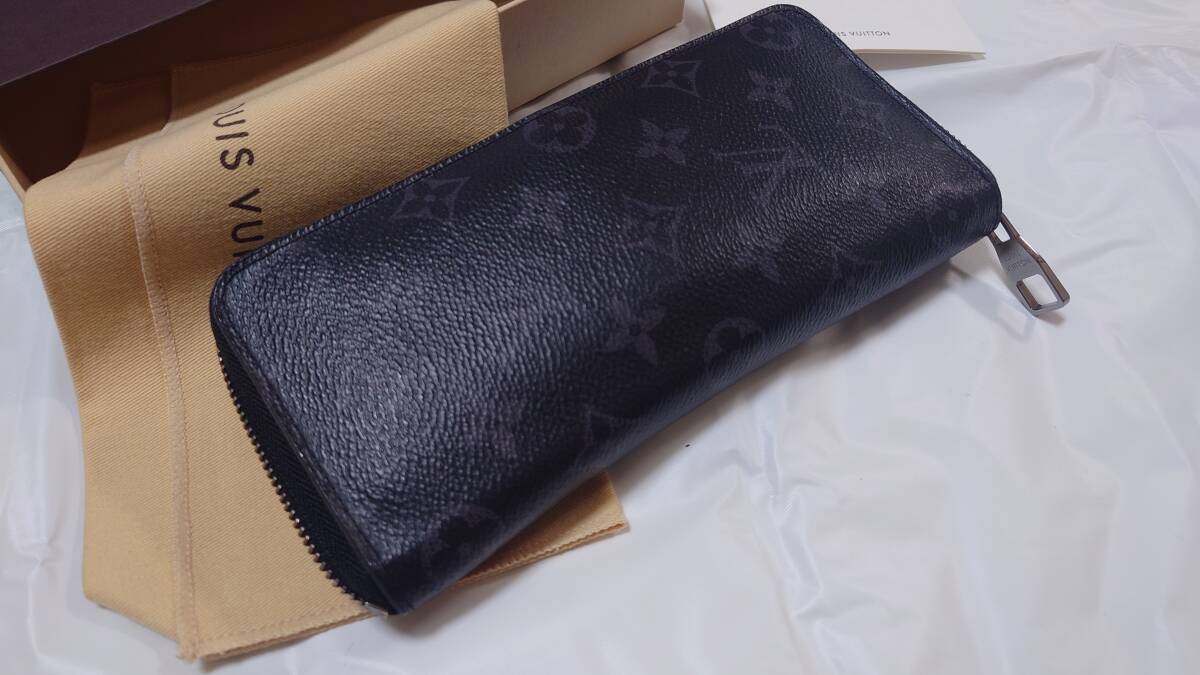 送料無料 美品 ルイヴィトン エクリプス ジッピーウォレット ヴェルティカル M62295 長財布 美品拍卖