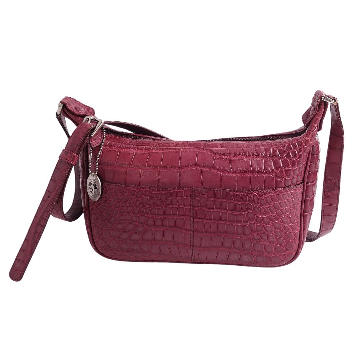 クロコダイル CROCODILE バッグ ショルダーバッグ マットクロコ ワニ革 カバン レディース ボルドー cg07mt-rm27f04784拍卖