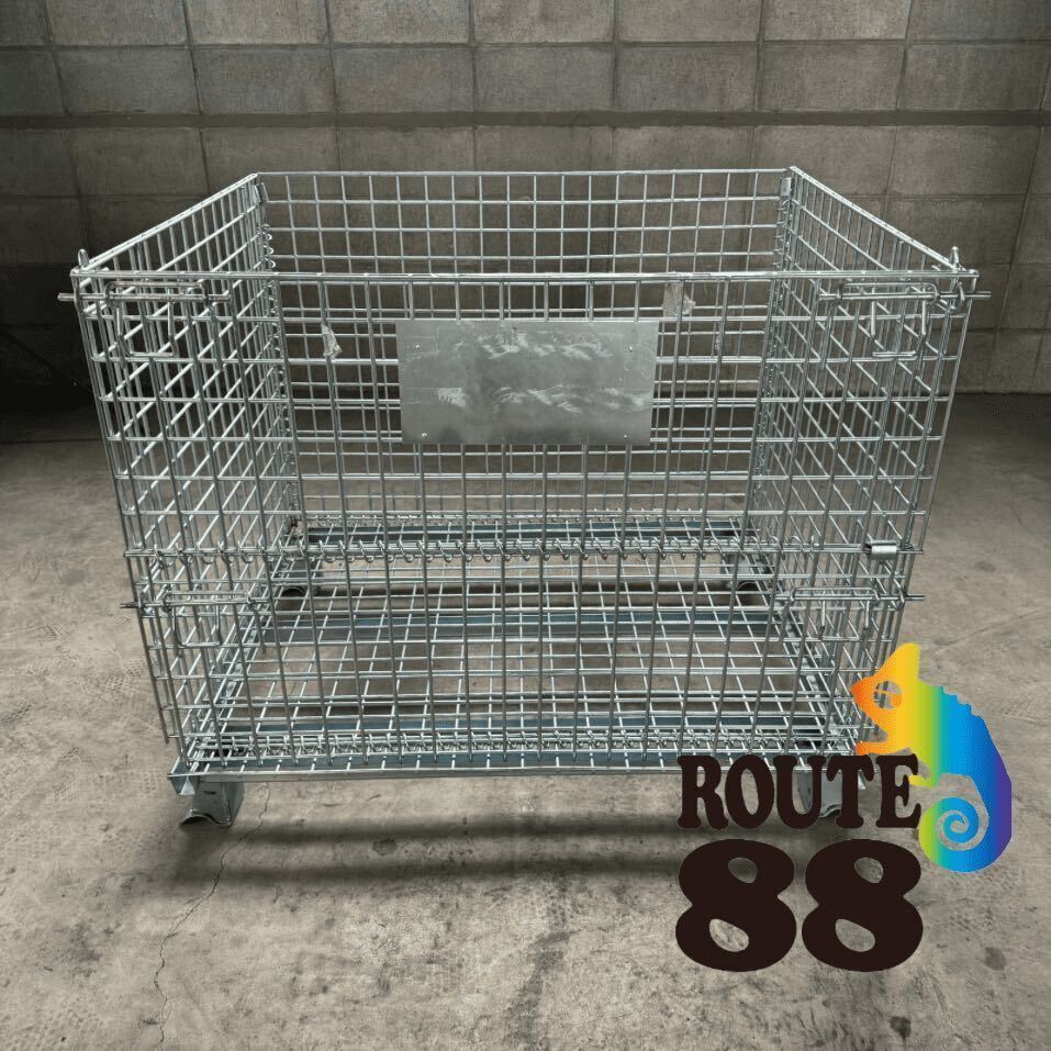 【奈良県葛城市発】【中古】メッシュパレット 1200×1000×900 30台セット 網パレット 鉄製 パレティーナ拍卖