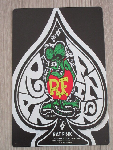 ラットフィンク メタルサイン ブリキ看板2596拍卖