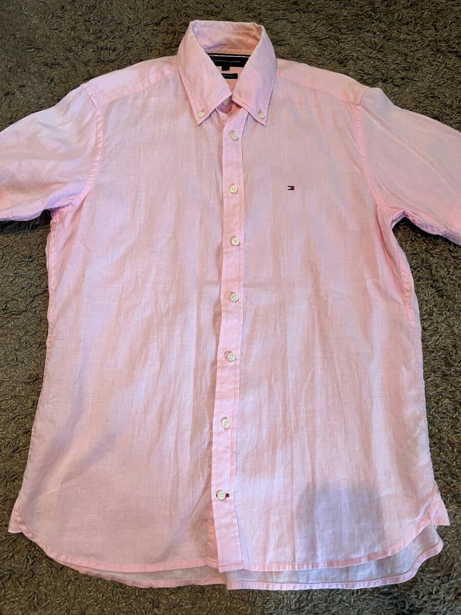 TOMMY HILFIGER★トミーヒルフィガー プレミアムリネンシャツ S拍卖