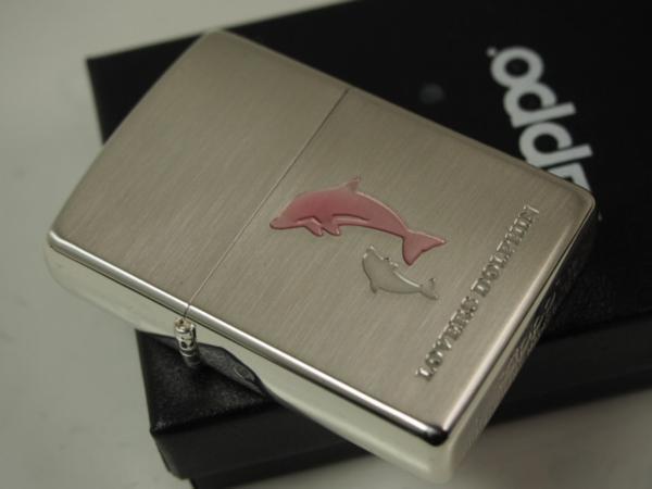Zippo イルカ Lovers Dolphin シルバー桃エポ ピンク 新品拍卖