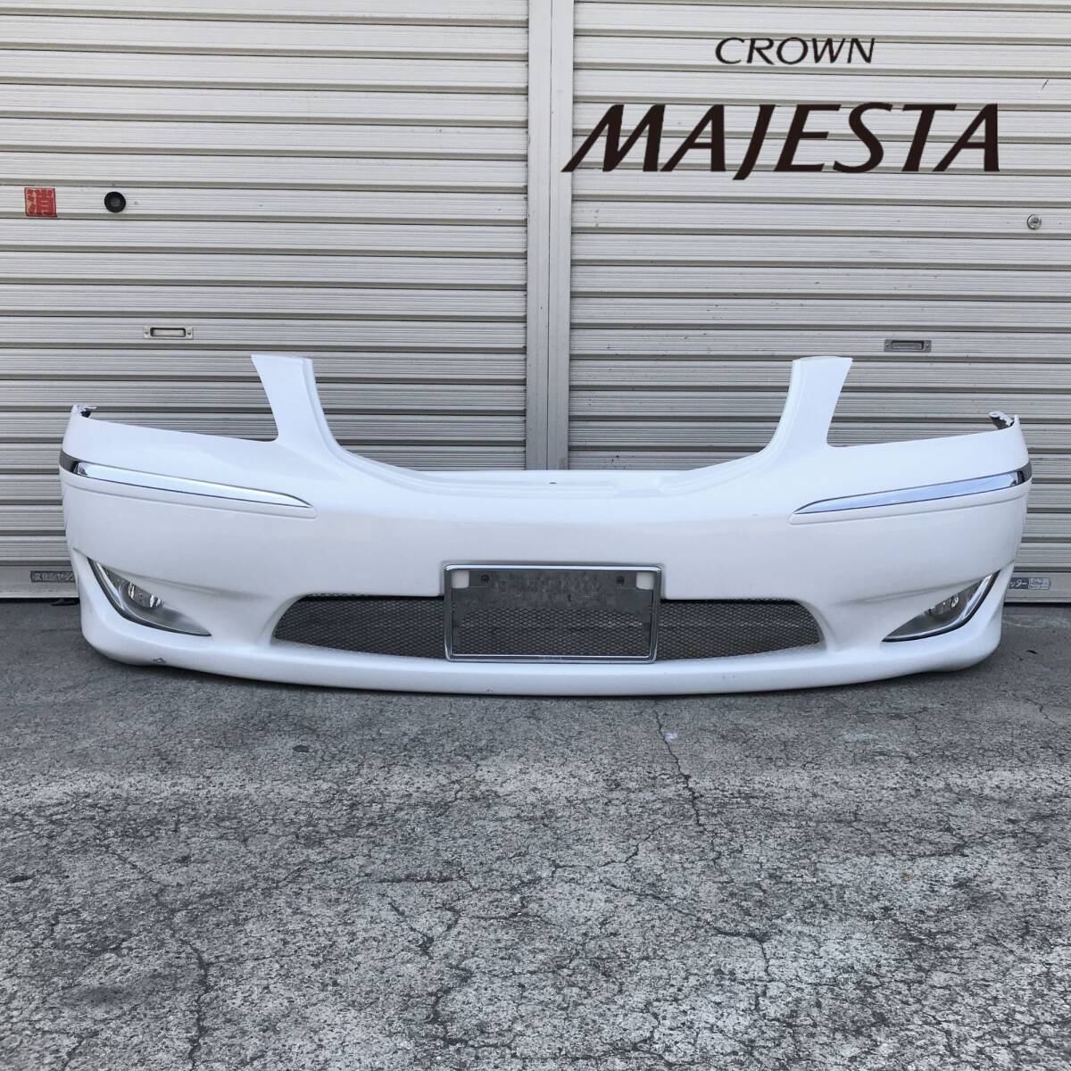 ▼マジェスタ UZS186 18 社外 純正タイプ フロントバンパー フォグランプ付 カラー 062 FRP製 即決/即納▼拍卖