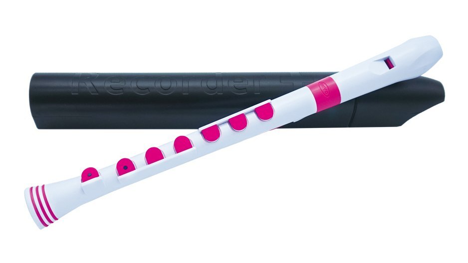 即決◆新品◆送料無料NUVO N320RDWPK Recorder+ ホワイト/ピンク ふた付 ジャーマン式ソプラノリコーダー拍卖