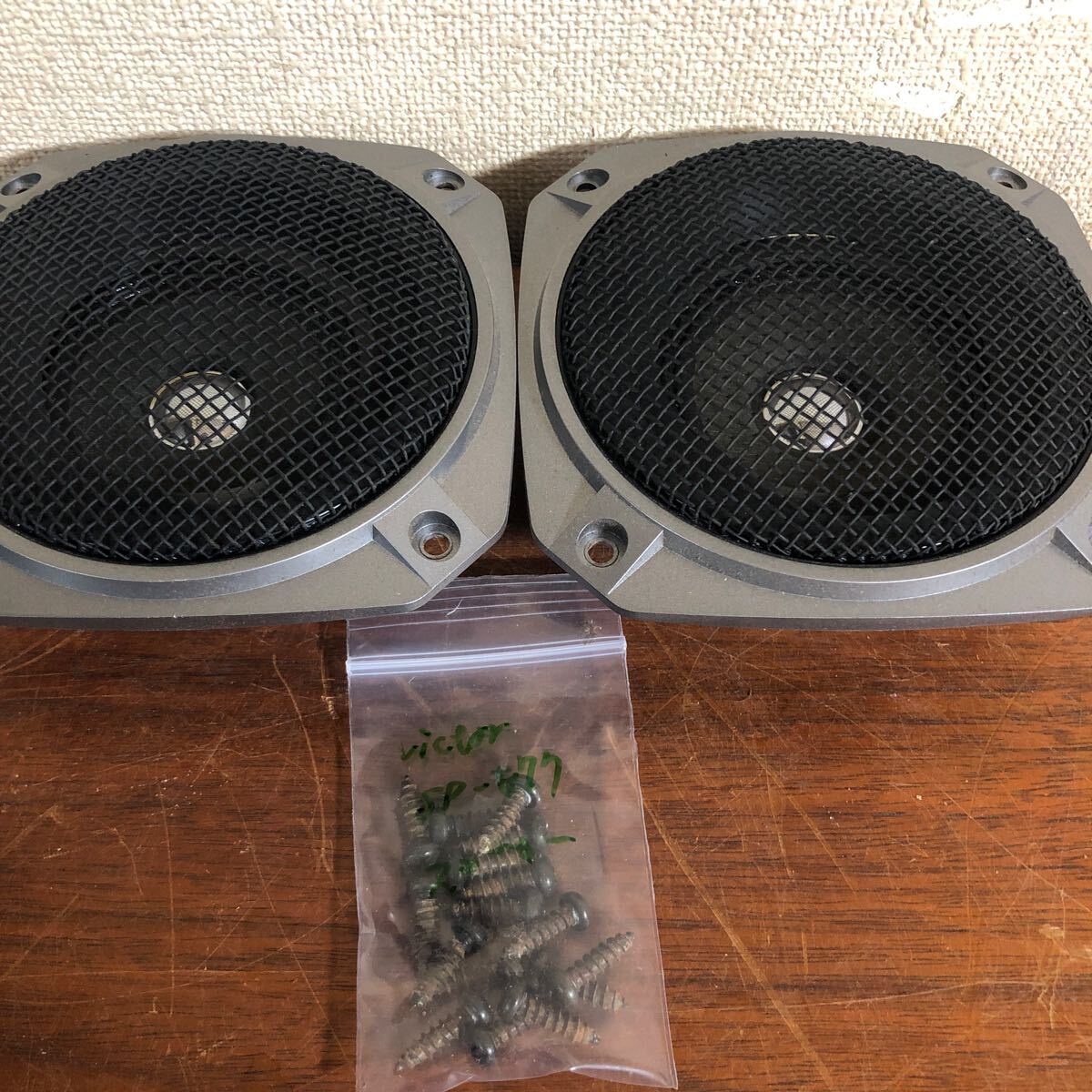 冒険価格!Victor ビクター SP-E77 スピーカー スコーカー ペア 専用ネジ付き 音出しOK!拍卖