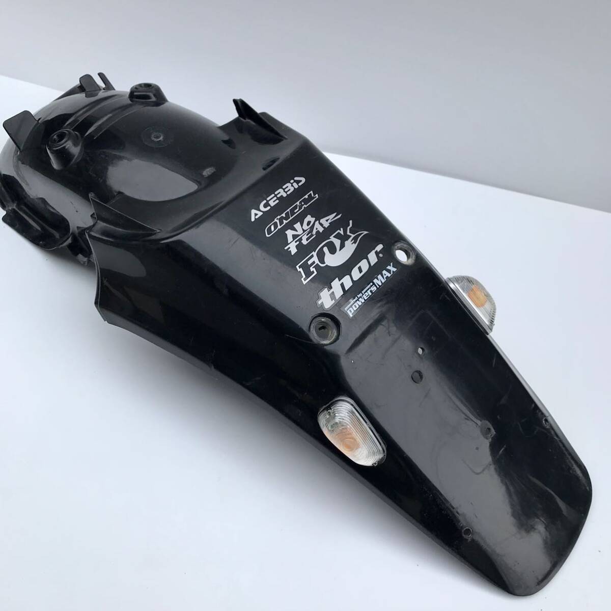 ホンダ CRM250AR? リアフェンダー MD23? 黒 ブラック オフ車 純正外装 泥よけ Honda 80100-KAEJ-7400 社外ウィンカー カウル カバー拍卖