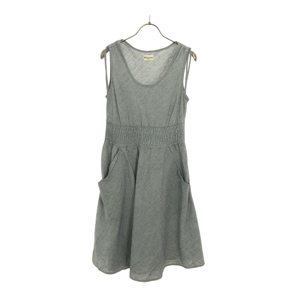 ブリッジ アンド バーン ノースリーブ 膝丈ワンピース S グレー系 BRIDGE & BURN ユナイテッドアローズ レディース拍卖