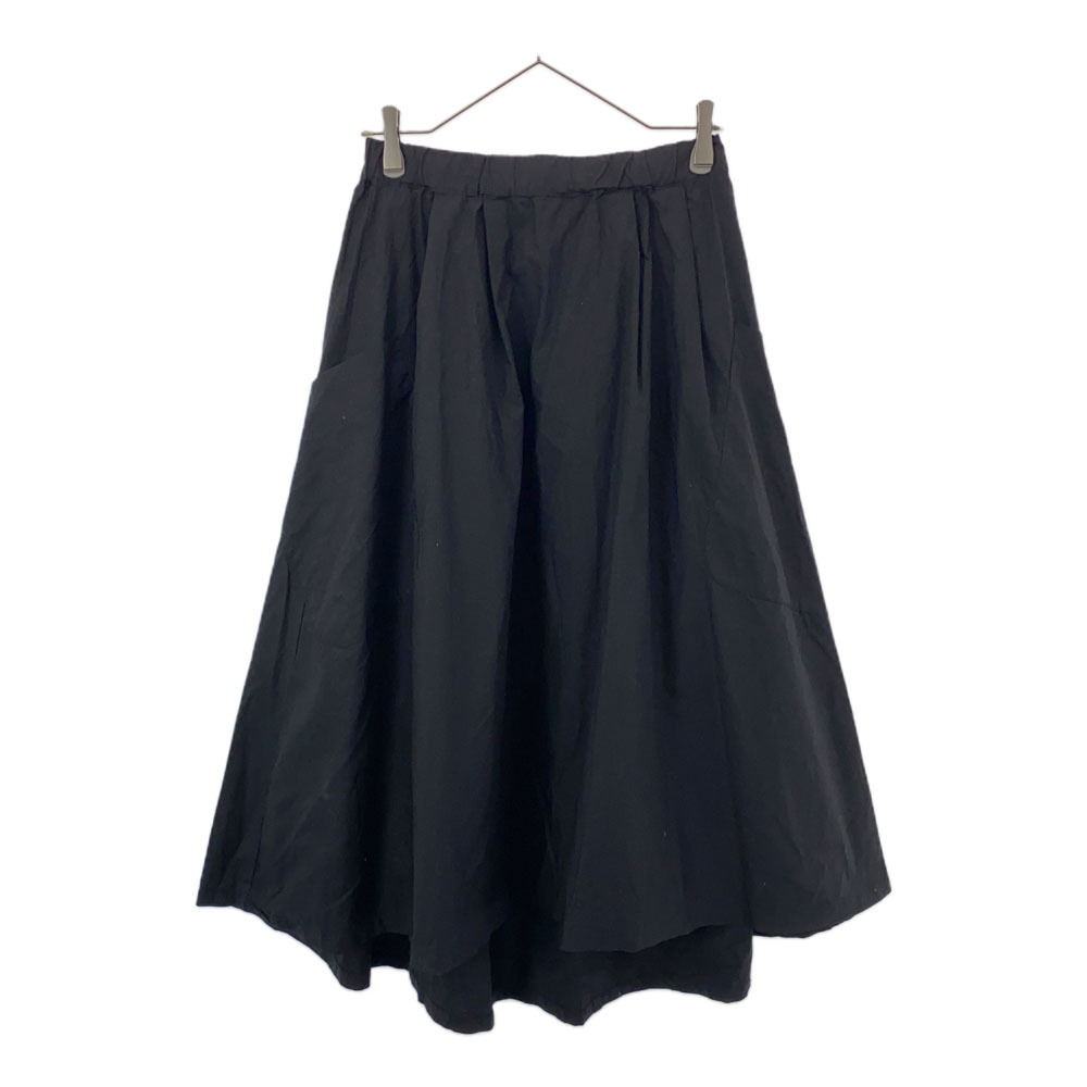 未使用 ニコアンド ロング丈 ビックポケット フレアスカート 4 ブラック niko and... レディース拍卖