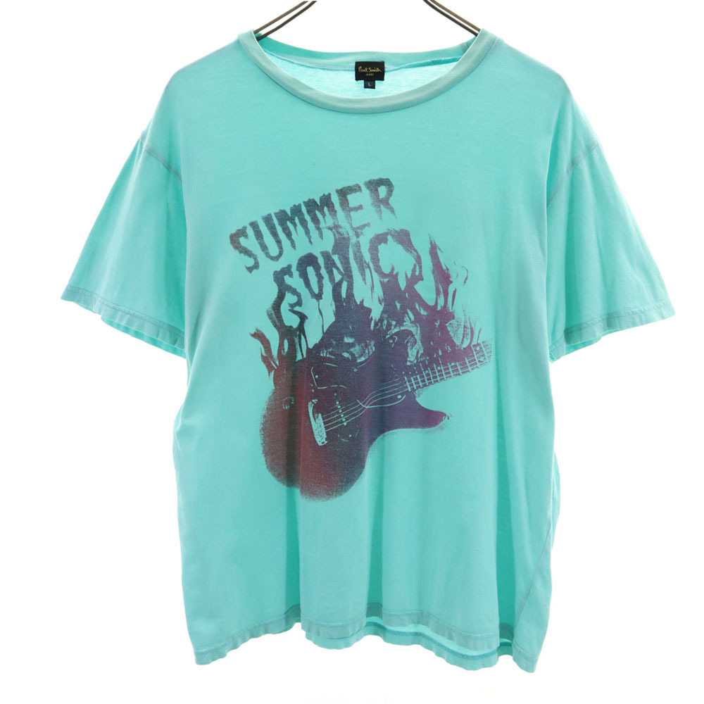 ポールスミスジーンズ 半袖 サマーソニック 2012 スタッフ Tシャツ L グリーン系 Paul Smith JEANS メンズ拍卖