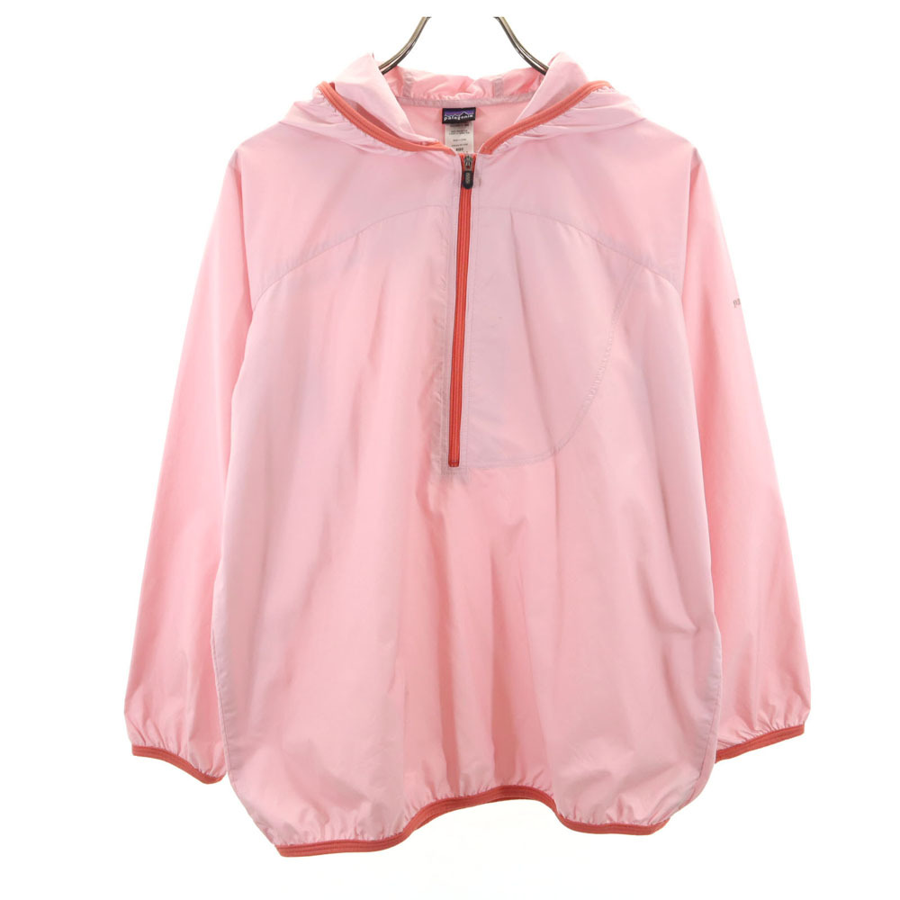 パタゴニア アウトドア ハーフジップ ジャケット XL 14 ピンク patagonia プルオーバー キッズ拍卖