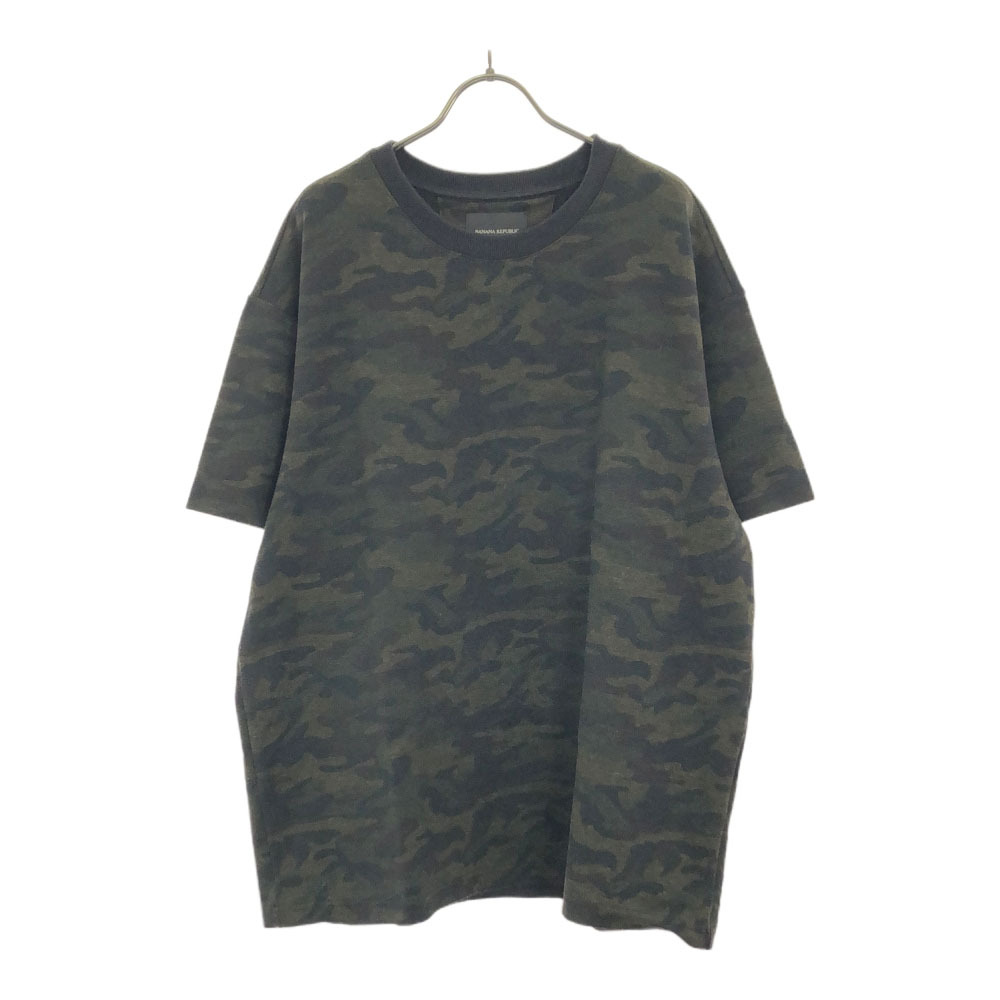 バナナリパブリック 迷彩柄 半袖 カットソー XL ブラック系 Banana Republic メンズ拍卖