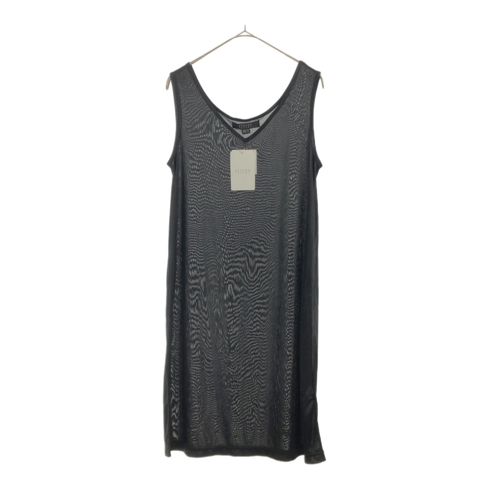 未使用 アツロウタヤマ ノースリーブ インナー ワンピース USA4 ブラック ATSURO TAYAMA レディース拍卖