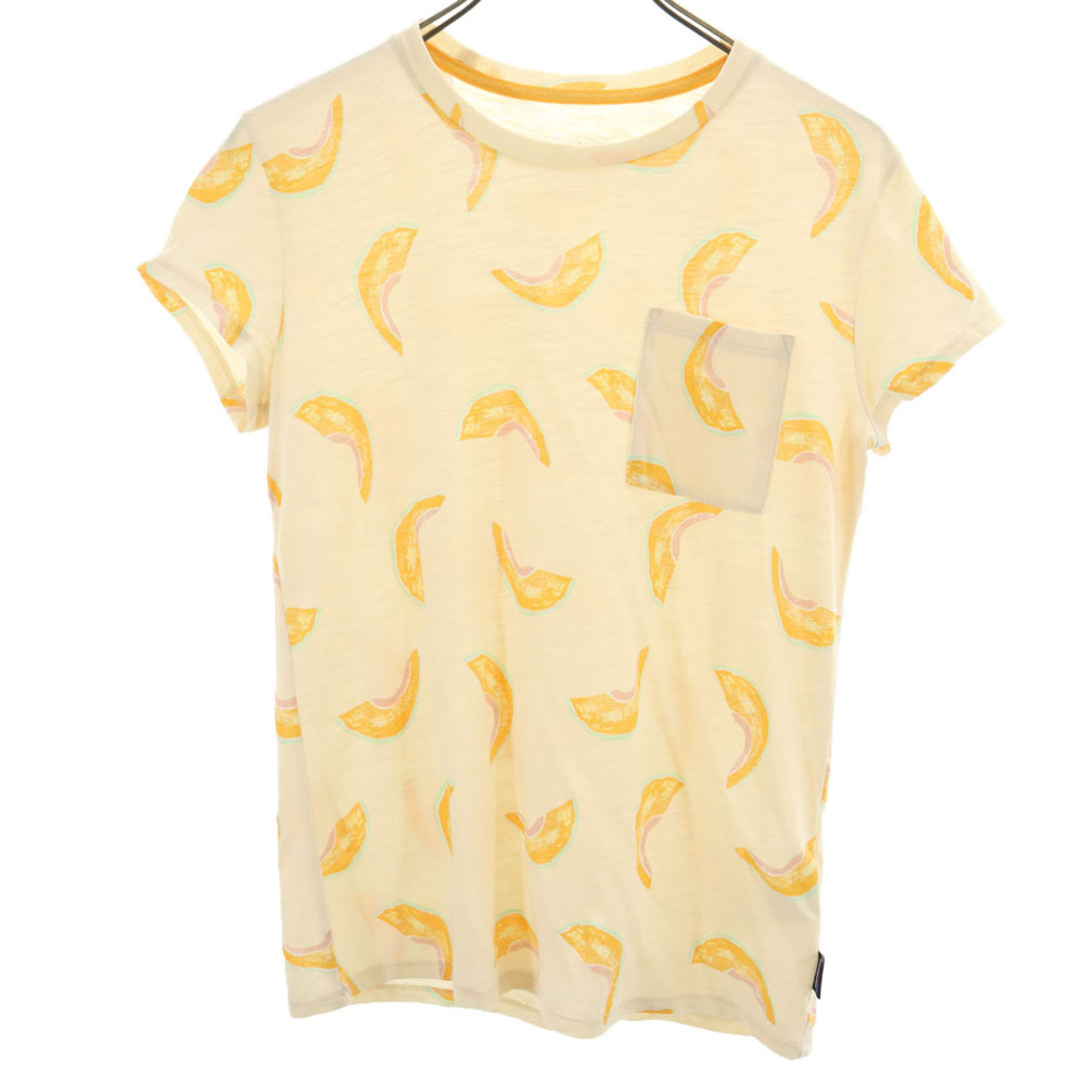 パタゴニア 20年製 アウトドア STY52981SP20 半袖 Tシャツ XS イエロー系 patagonia フレンチスリーブ レディース拍卖