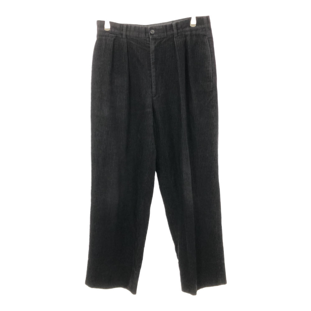 ポールスミスロンドン 日本製 2タック コーデュロイパンツ w31 ブラック Paul Smith LONDON メンズ拍卖