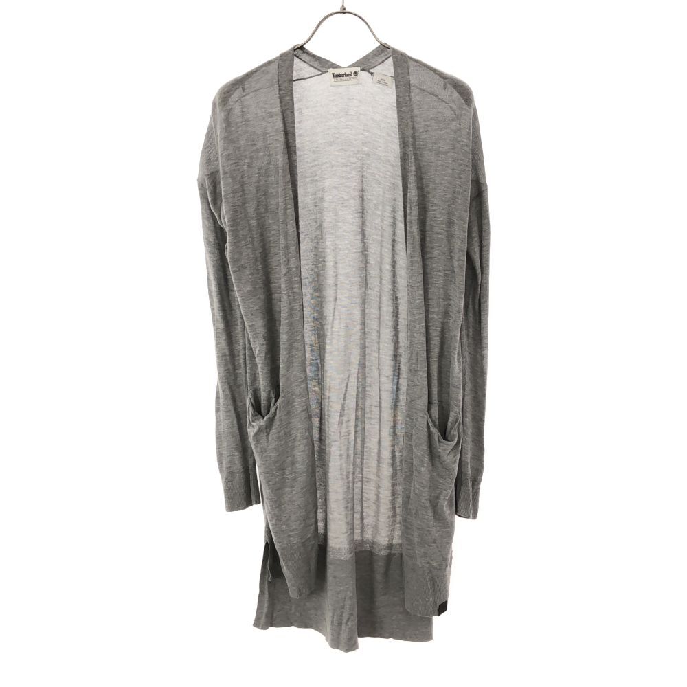 ティンバーランド 長袖 ロングニット カーディガン M グレー Timberland レディース拍卖