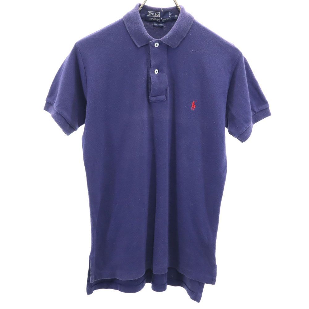 ポロバイラルフローレン USA製 半袖 ポロシャツ M ネイビー Polo by Ralph Lauren メンズ拍卖