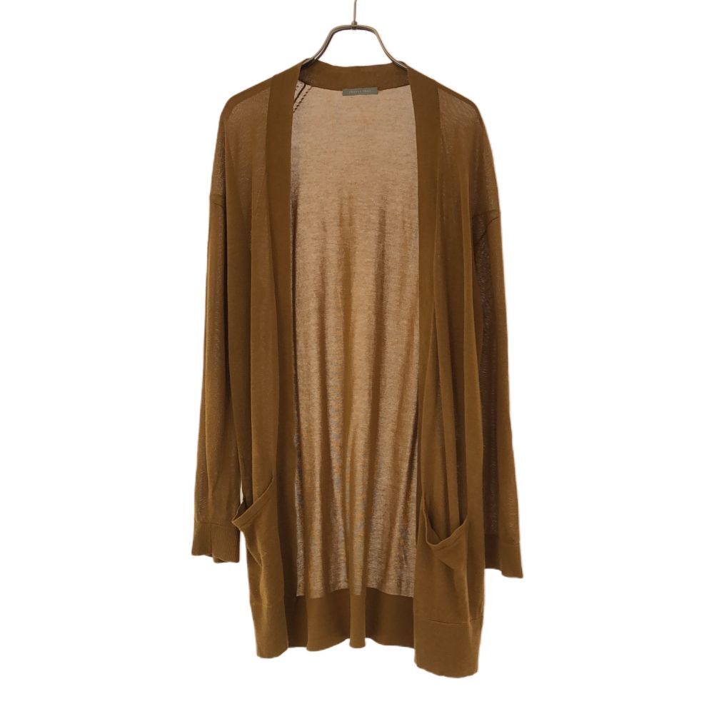 セオリーリュクス 長袖 ロングニット カーディガン 38 マスタード系 theory luxe レディース拍卖