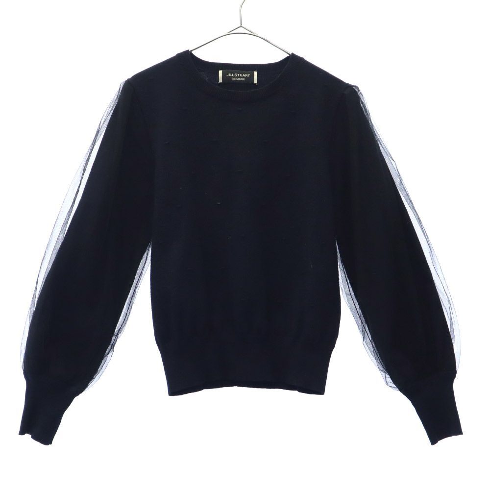 エンディローブ チュール 長袖 セーター FR ネイビー Endy ROBE ジルスチュアート ベツィーニット レディース拍卖
