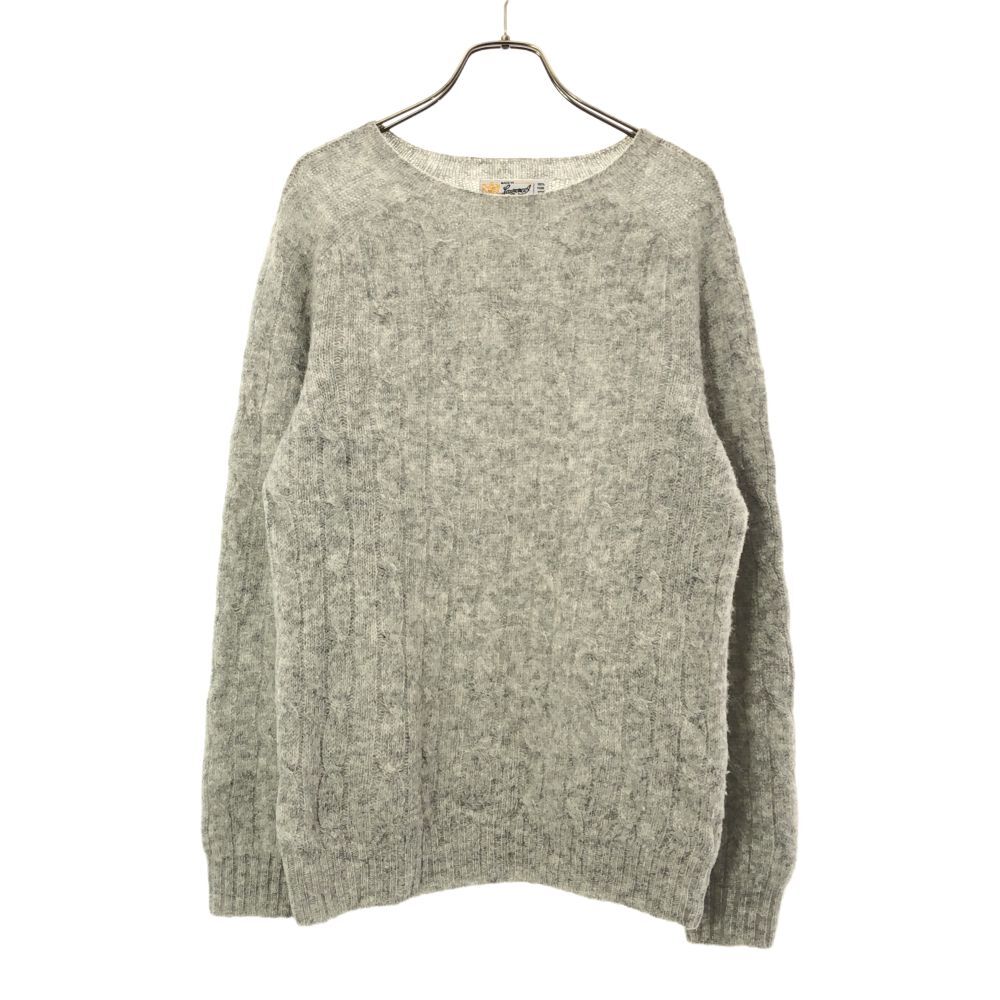 ローレンスジェイスミス 英国製 長袖 ウール セーター 36 グレー Laurence J Smith ニット レディース拍卖