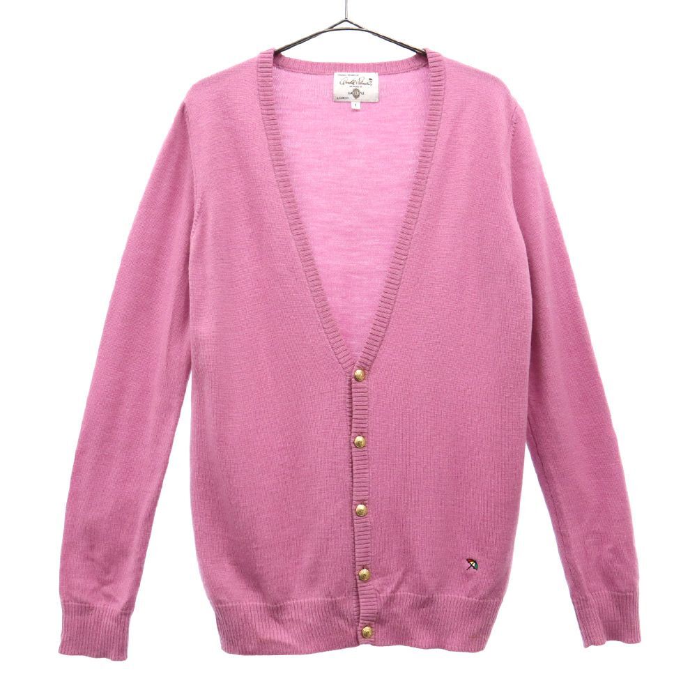 アーノルドパーマー 長袖 ウール ニット カーディガン 1 ピンク Arnold Palmer レディース拍卖