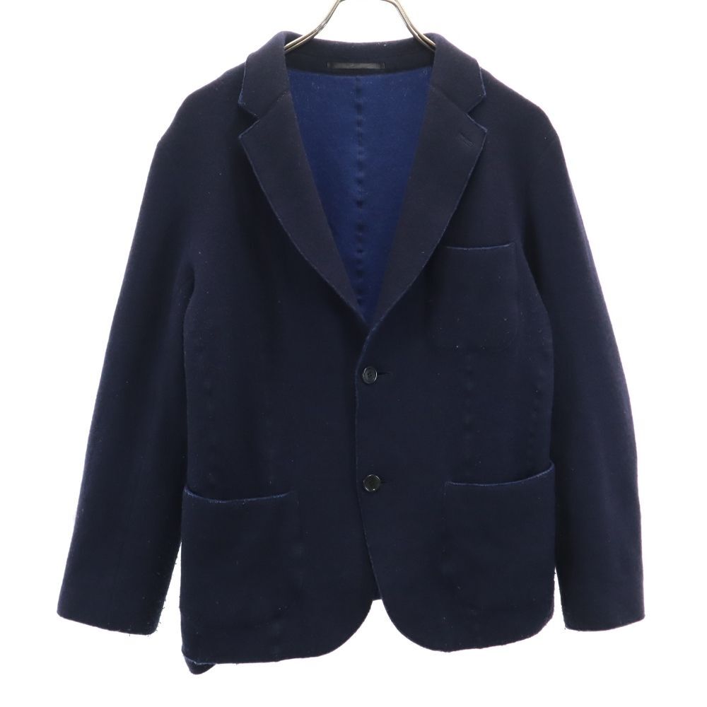 ジャーナルスタンダード トライセレクト 日本製 ウールブレンド テーラードジャケット S ネイビー JOURNAL STANDARD TRISECT メンズ拍卖