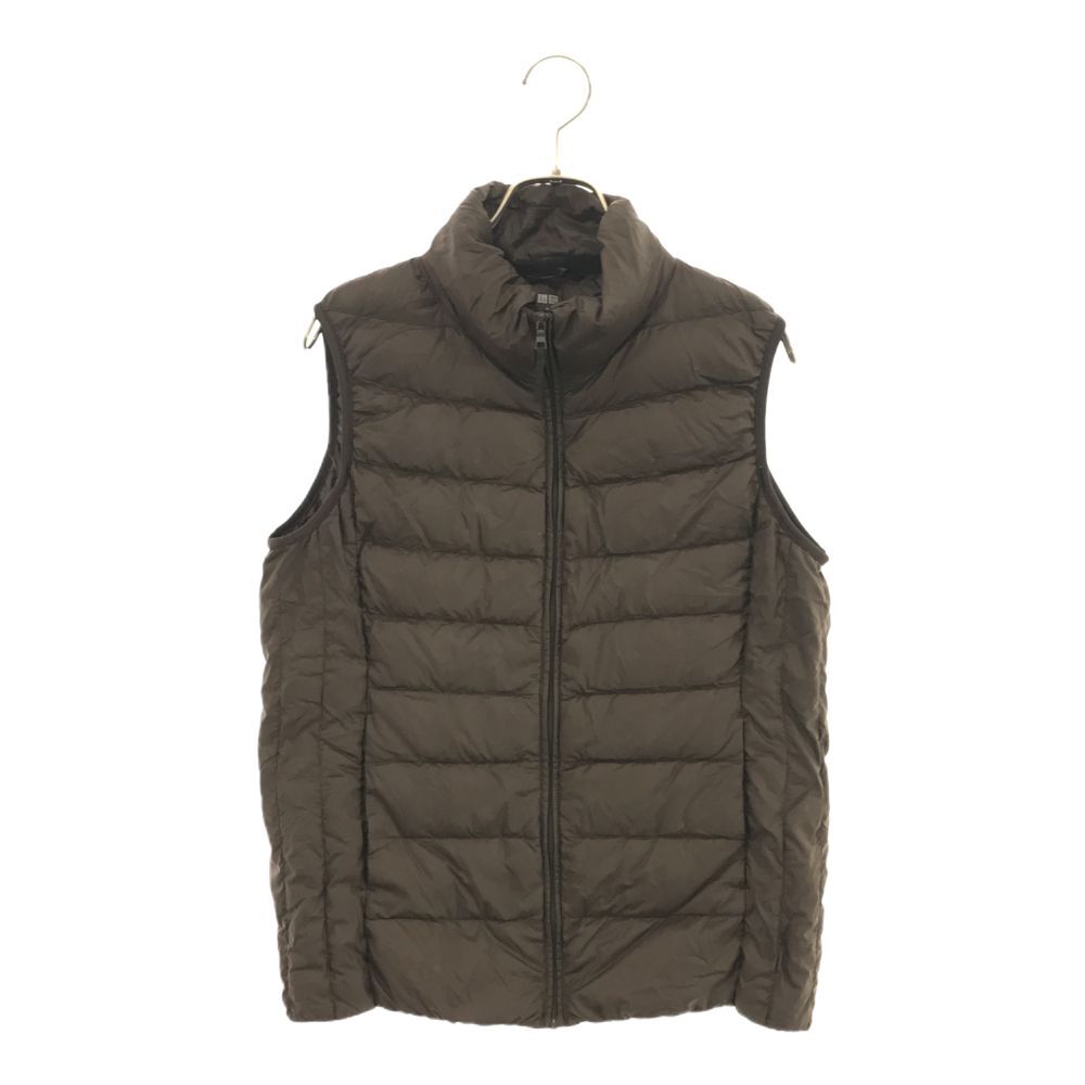 ユニクロ ウルトラライト ダウンベスト M ブラウン UNIQLO レディース拍卖