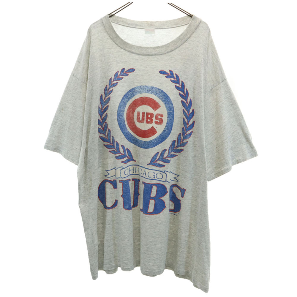 アルテックス 90s MLB オールド シカゴカブス プリント 半袖 Tシャツ ONE グレー系 ARTEX メンズ拍卖