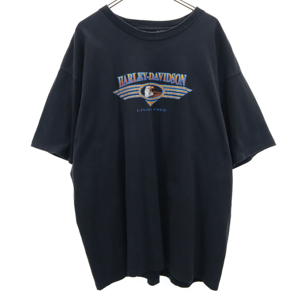 ハーレーダビッドソン 90s 半袖 シングルステッチ Tシャツ XXL HARLEY DAVIDSON HOLOUBEK ビッグサイズ オールド ヴィンテージ メンズ拍卖