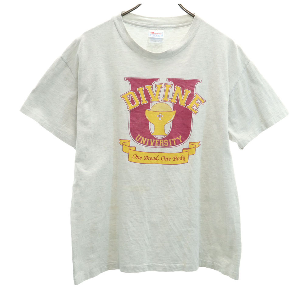 90s USA製 オールド 半袖 シングルステッチ Tシャツ L ライトグレー BEEFY-T メンズ拍卖