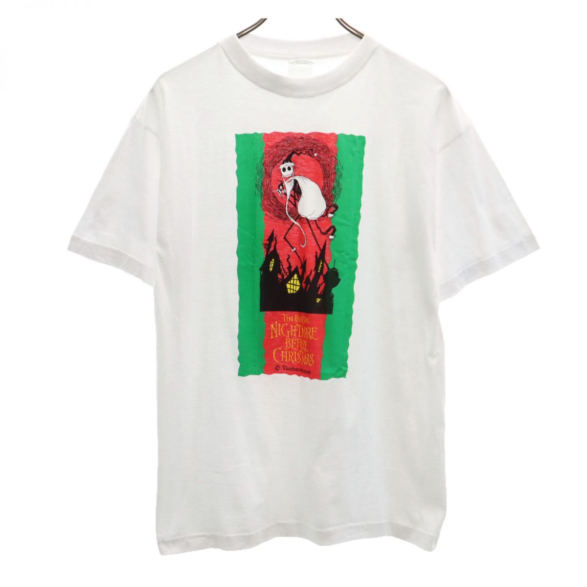 セガ 1998 90s オールド ナイトメアビフォークリスマス 半袖 Tシャツ ホワイト系 SEGA メンズ拍卖