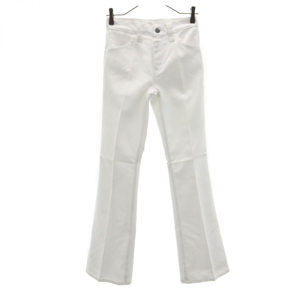 リーバイス 70s 未使用 STA-PREAST 646 BIG E デッドストック 極東 ブーツカット パンツ W27 ホワイト Levi's タグ付き ビックE レディース拍卖