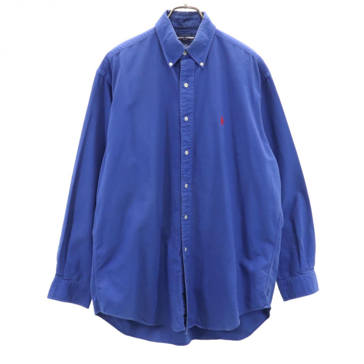 ラルフローレンゴルフ ゴルフ 長袖 ボタンダウンシャツ M ブルー系 RALPH LAUREN GOLF メンズ拍卖