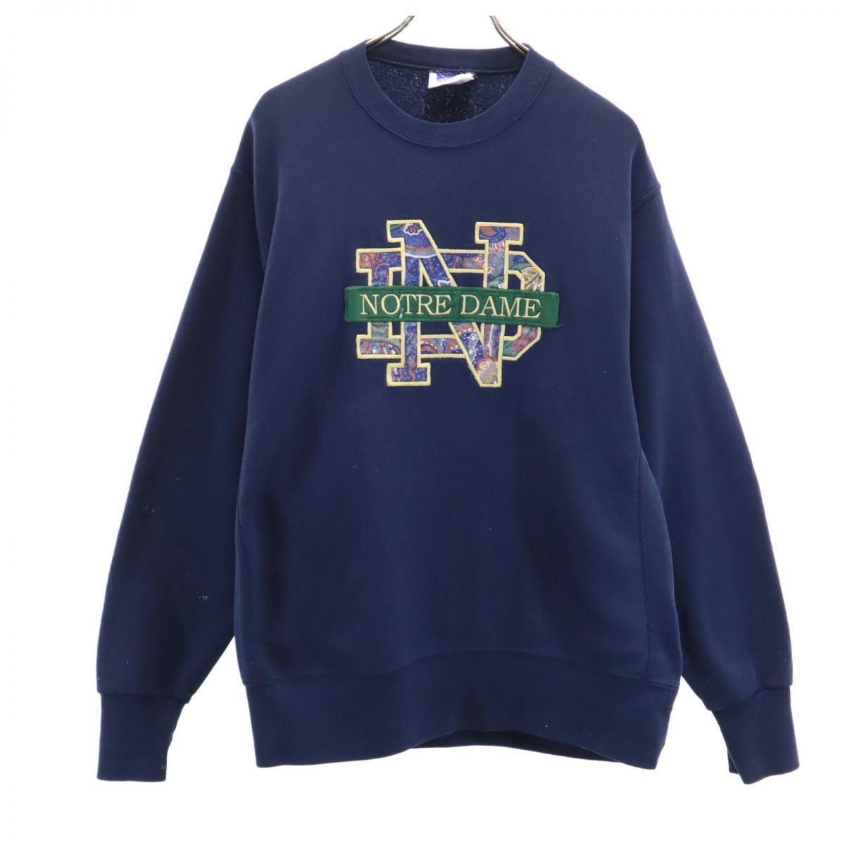 MIDLAND SPORT 90s USA製 オールド 長袖 トレーナー XL ネイビー MIDLAND SPORT 裏起毛 スウェット メンズ拍卖