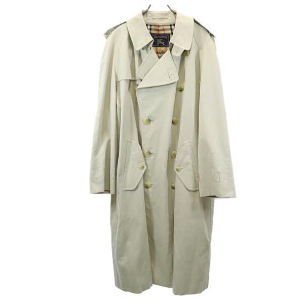 バーバリーズ 90s 三陽商会 日本製 オールド トレンチコート 98-185-8 アイボリー系 Burberrys メンズ拍卖