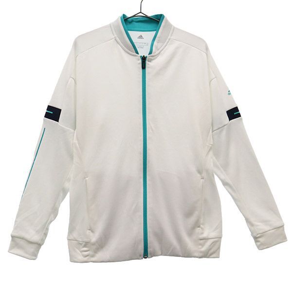 アディダス ロゴプリント ジャージジャケット OT ホワイト adidas レディース拍卖