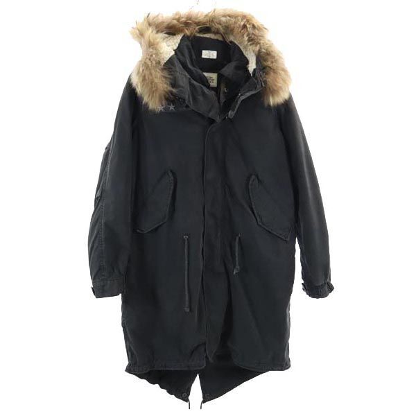 アースミュージックアンドエコロジー × アヴィレックス コラボ キルティングライナー付き モッズコート S Violet Label AVIREX レディース拍卖