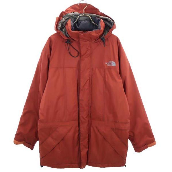 ノースフェイス 長袖 中綿 アウトドアジャケット L レッド系 THE NORTH FACE ロゴ メンズ拍卖