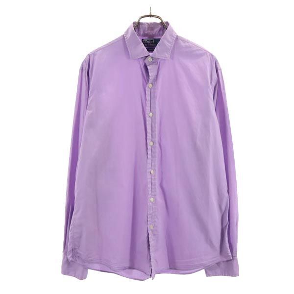 ポロバイラルフローレン 長袖 シャツ L パープル系 Polo by Ralph Lauren メンズ拍卖