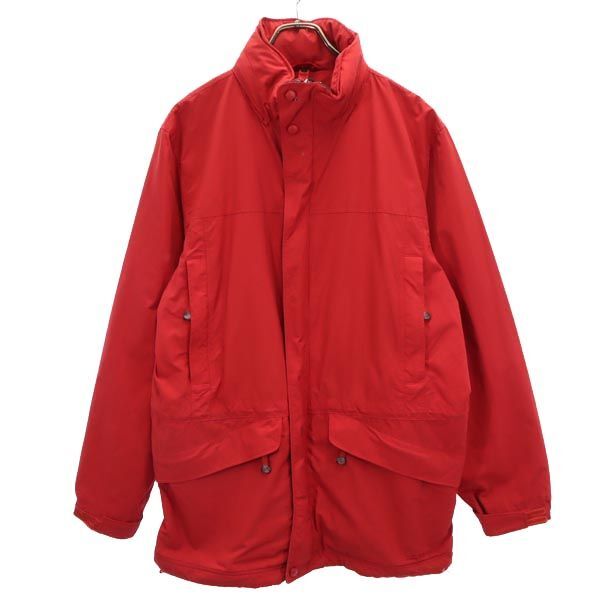 エルエルビーン 長袖 アウトドア ナイロンジャケット M レッド L.L.Bean 収納型フード メンズ拍卖
