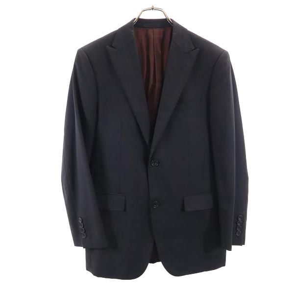 バーバリーブラックレーベル 三陽商会 日本製 SUPER 120’s テーラードジャケット 36 ブラック BURBERRY BLACK LABEL ブレザー メンズ拍卖