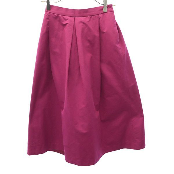 ビューティアンドユースユナイテッドアローズ 日本製 ロング丈 タック ギャザースカート パープル BEAUTY&YOUTH UNITED ARROWS レディース拍卖