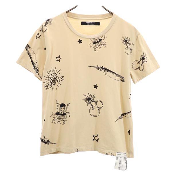 グレイハウンドオリジナル 半袖 Tシャツ M ベージュ系 GREYHOUND ORIGINAL レディース拍卖