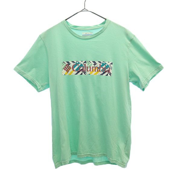 コロンビア プリント 半袖 Tシャツ M ブルー Columbia アウトドア メンズ拍卖