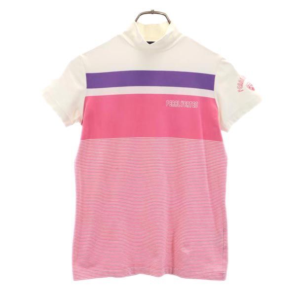 パーリーゲイツ ゴルフ 半袖 Tシャツ 1 ピンク系 PEARLY GATES レディース拍卖