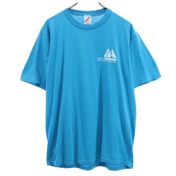 ジャージーズ 90s オールド USA製 半袖 Tシャツ XL ブルー系 JERZEES メンズ拍卖