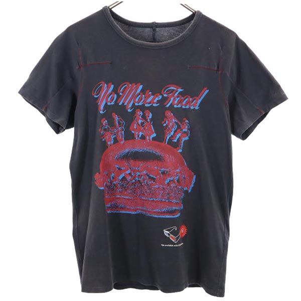 マリテフランソワジルボー プリント 半袖 Tシャツ S ブラック系 MARITHE + FRANCOIS GIRBAUD メンズ拍卖