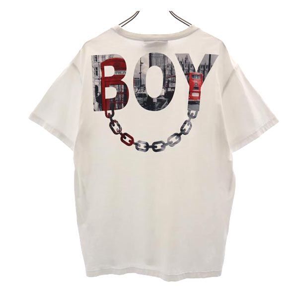 ボーイロンドン バックプリント 半袖 Tシャツ M ホワイト系 BOY LONDON メンズ拍卖